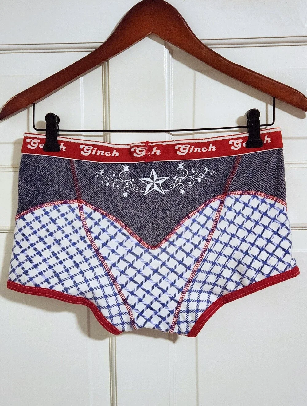 🤠Ginch Gonch🤠 - Red/White/Blue Cowboy Western Star Sport Trunk